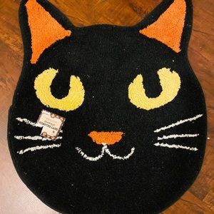 Black Cat bath rug